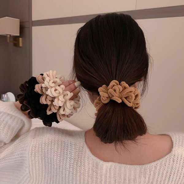 Demi-season elastic harmless hair rope