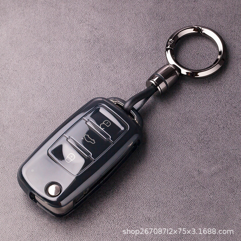 Car Key Cover Special for Volkswagen Lavida, Sail, Polo, Tiguan, Lingdu, Touring, Taos, and Taigun Keychain Accessory
