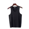 Men - Pure Black - Round Collar - No trace