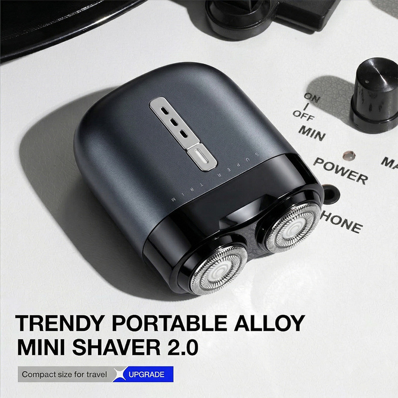 Titanium Mesh Precision Electric Blade Shaver - 5-Minute Quick Charge, Pop-Up Trimmer