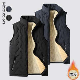 F 49178 Men's Stand Collar Fleece Vest ���I���q�R��