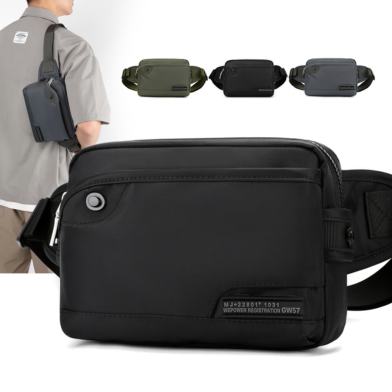 WEPOWER nuevo bolso deportivo, bolso de pecho, bolso de hombro de moda para hombres, mochila casual, mochila pequeña, bolso de cintura para teléfonos móviles