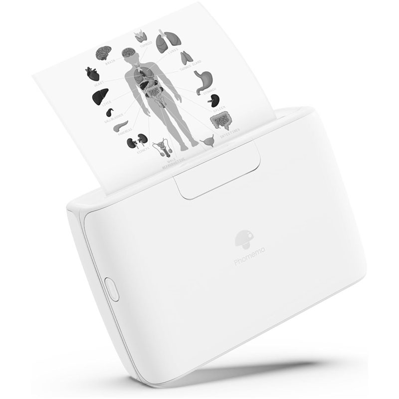 M03AS Impresora incorrecta de impresión Xiansen Versión en el extranjero del teléfono móvil Bluetooth Conexión sin tinta Máquina doméstica para estudiantes de 300DPI