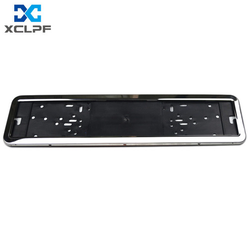 Foreign trade European regulations Russian Ukrainian stainless steel sprayable black license plate frame iron license plate frame metal license plate frame