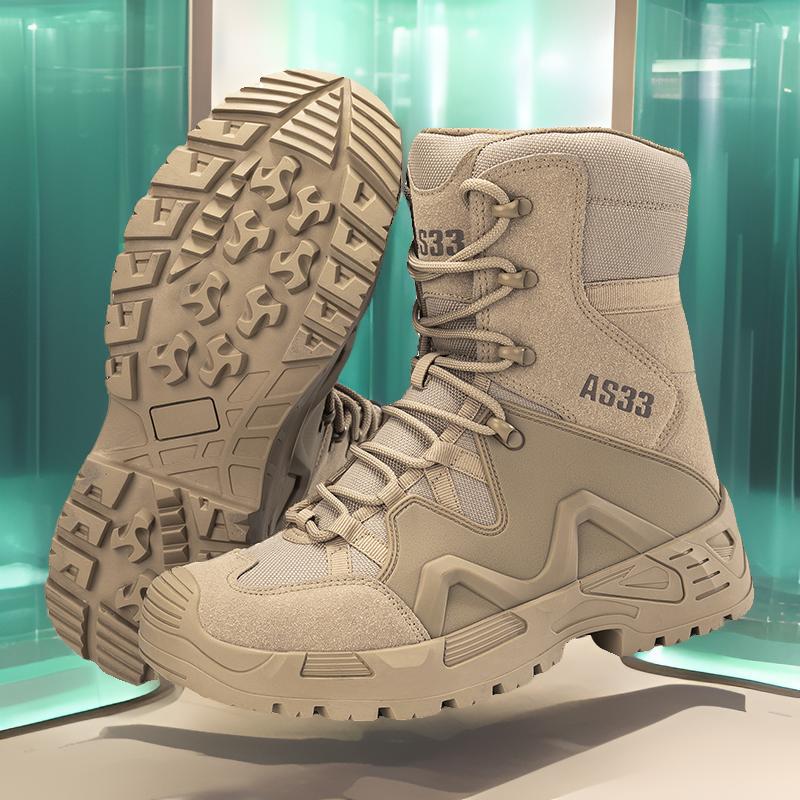 2025 primavera y verano transfronterizos 47 botas de entrenamiento de campo al aire libre zapatos de combate impermeables y antideslizantes zapatos de montaña para hombres