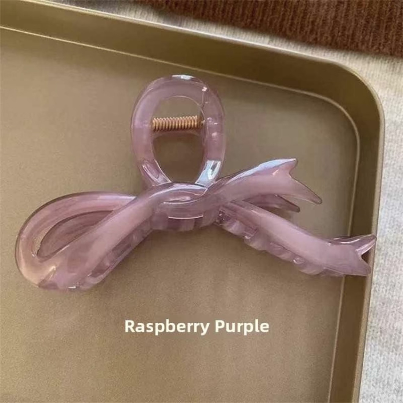 Raspberry purple ribbon bow