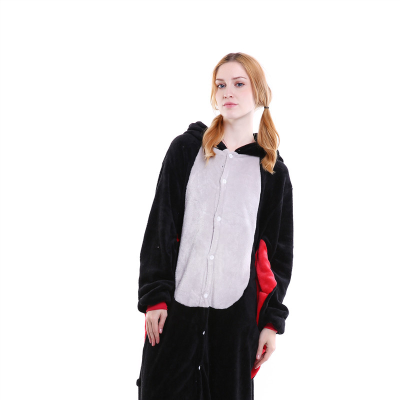 Fábrica al por mayor de franela engrosada animal de dibujos animados Tianma dinosaurio gato Triceratops de una sola pieza pijamas ropa para el hogar Otoño e Invierno