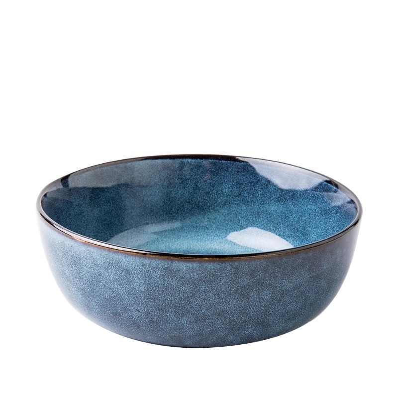 Plato azul de Sydney, plato de cerámica plana, plato de platos superficiales, plato de filete retro, plato de comida occidental, exportación transfronteriza