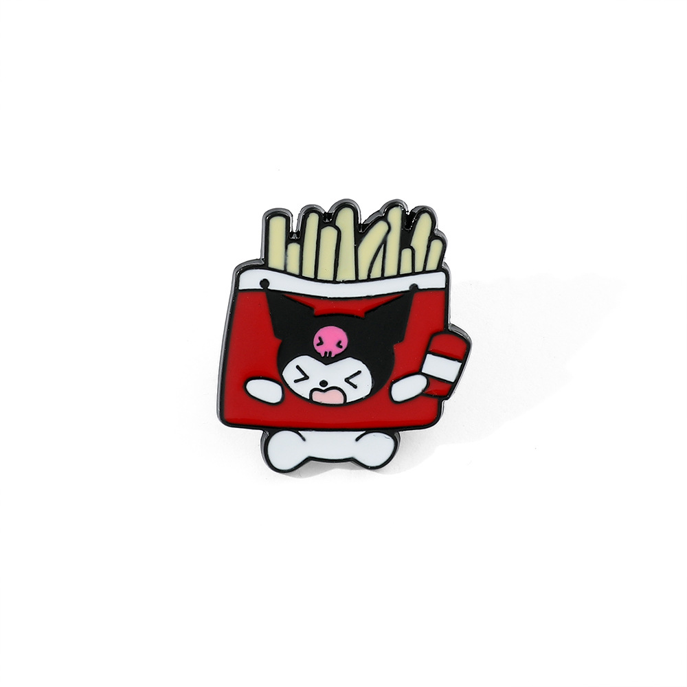 Venta caliente cien Sanrio serie de metal broche de dibujos animados coolomi Yugui perro KT gato todo-fósforo de moda insignia