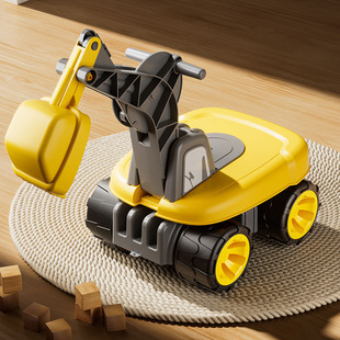 Toy car, big excavator, dump truck, Birthday gift