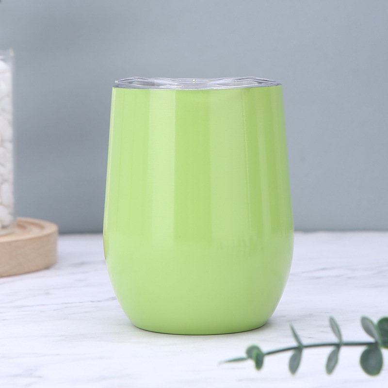 Inventario 304 taza de huevo de acero inoxidable de color sólido en forma de U mini taza de huevo doméstica de alto valor de visualización taza de aislamiento térmico puede logotipo