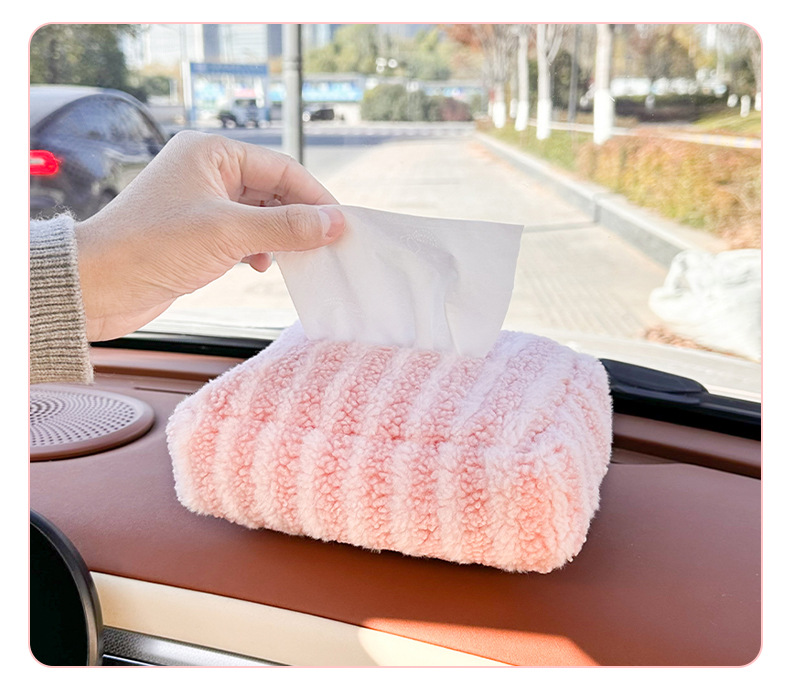 Lanyu Original Car Tissue Box Cute Car Tissue Hanging Bag Tissue Box Creative High-End Car Tissue Pack