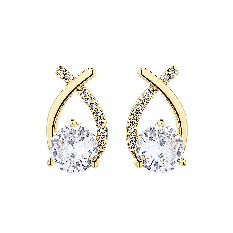 Cubic Zirconia And Pearl Stud Earrings For Everyday Elegance_voghion.com