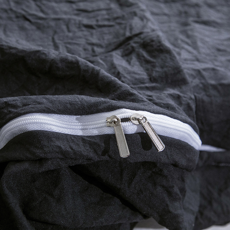 【亞馬遜專供】廠家直銷 2022新款 跨境 泡泡紗套件-藏藍(lán)