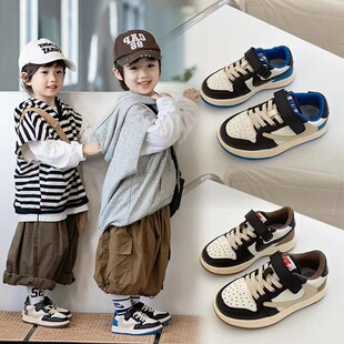 Children's Board Shoes 2024 Spring and Autumn AJ Inverted Spring and Autumn sneaker Children's Leisure Fashion Brand Joint Low-top Casual Shoes