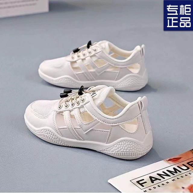 2025 новых весенне-летних женских туфель, босоножек на носке, женских туфель с отверстиями, дышащих и универсальных белых кроссовок, женской обуви