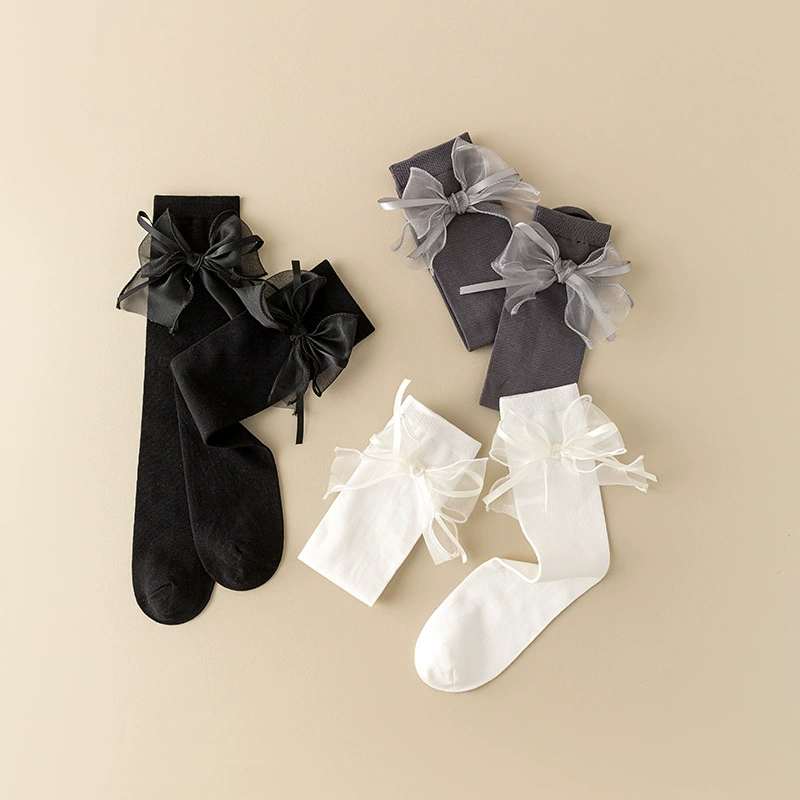Children's colored thin knee socks for elementary school students, wholesale, autumn