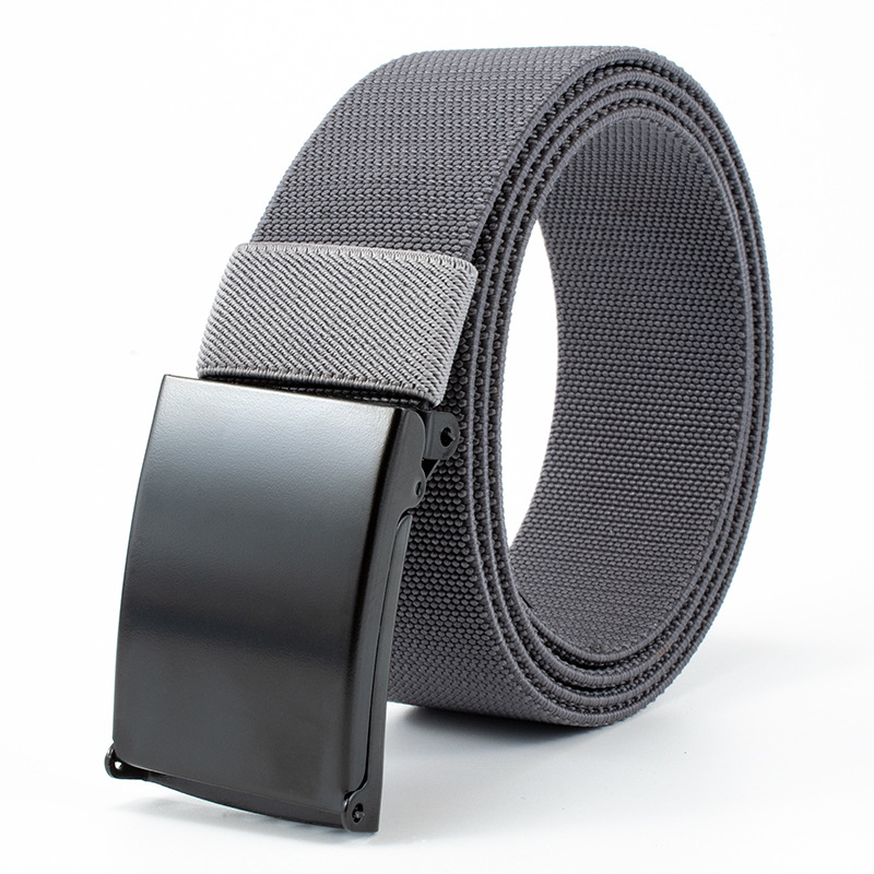 Fábrica al por mayor cinturón suave hebilla de nylon tejido cinturón elástico táctico al aire libre entrenamiento militar de los hombres pantalones cinturón