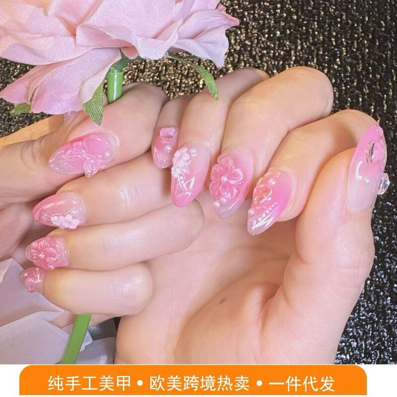 INS-style high-end handmade wearable nails, brightening effect, fake nail patches, handmade nail patches, 2026 new model INS-style high-end handmade wearable nails, brightening effect, fake nail patches, handmade nail patches, 2026 new model