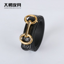 2.4cm宽鳄鱼皮女士皮带真皮腰带时尚百搭裙子牛仔裤腰带女厂家