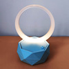 Fashionable transparent round night light, table toy, decorations, table lamp, new collection, children's handmade diy