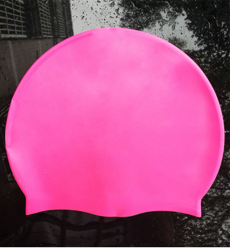 Gorro de natación de las mujeres Pelo Largo impermeable no apriete gorro de natación de silicona para hombres gorra de natación de moda para niños grande soporte LOGO