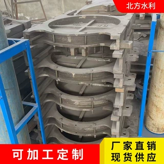 水渠翻板钢制闸门  双吊直联螺杆式启闭机