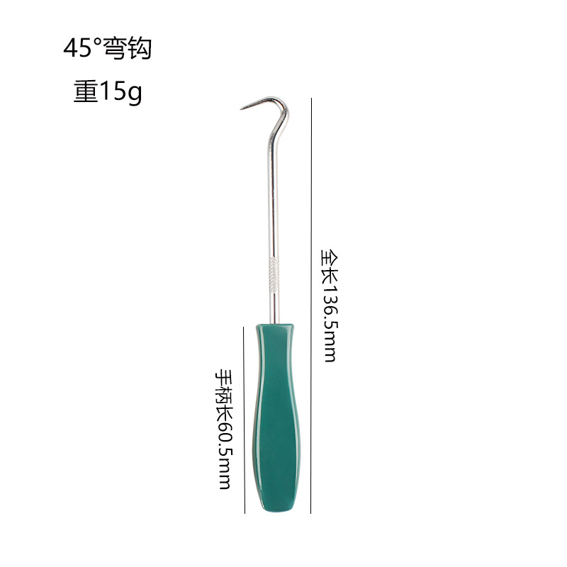 진한 녹색 45 ° 단일 후크(대량)