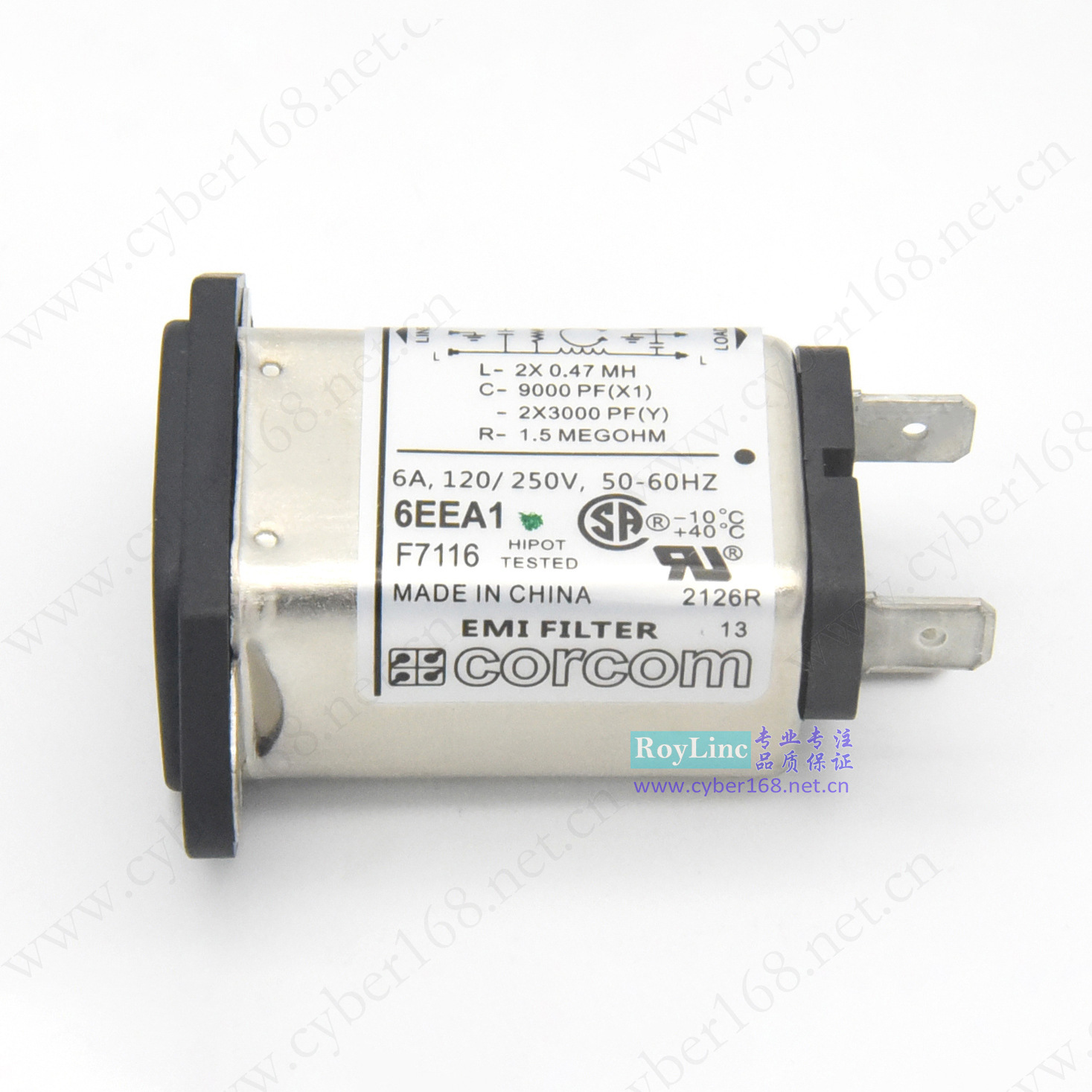 10EEA1 KEA-1-10  6EEA1 F7116 Corcom IEC医疗设备插座滤波器