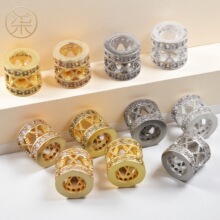 18K�~僽�߱�ɫ��ʯ���ν����U�ո���Ͱ��diy�ֹ������Ʒ���
