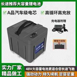 新国标48V锂电池爱玛绿源新日60V电动车电瓶外卖车铅酸换锂电原装