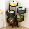 kitchen Shelf to ground multi-storey Shopping basket circular multi-function Fruits and vegetables rotate Storage racks Storage baskets Artifact