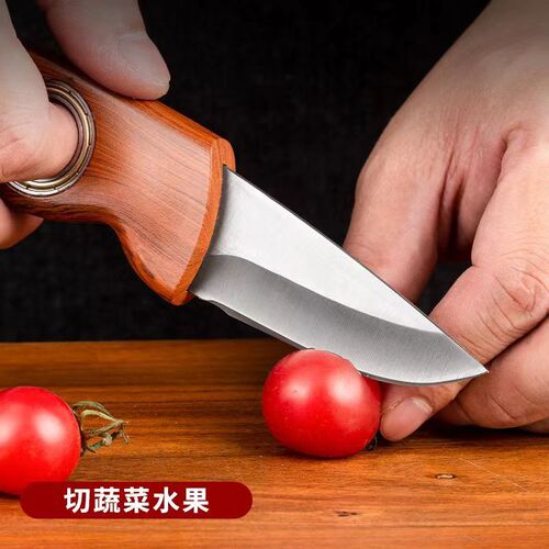 轴承旋转小刀手工家用水果刀户外多功能野外露营野营便携锋利小刀