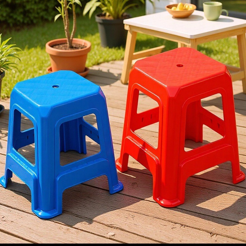Thickened Plastic Stool for Home Use, High Stool for Adults, Plastic Stool for Food Stalls and Restaurants, Living Room Stool, Durable Plastic Chair Thickened Plastic Stool for Home Use, High Stool for Adults, Plastic Stool for Food Stalls and Restaurants, Living Room Stool, Durable Plastic Chair