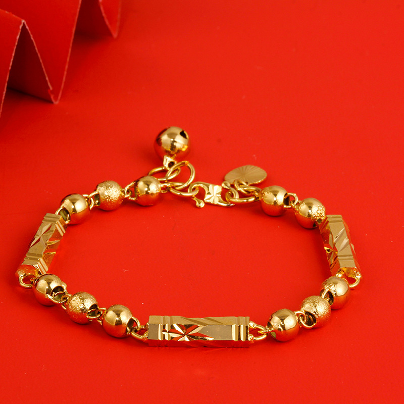 French Retro Minimalist Style Good Luck Bracelet for Women, Middle Eastern and European Cross-Border Ins Trendy Internet Celebrity Jewelry Manufacturer Wholesale