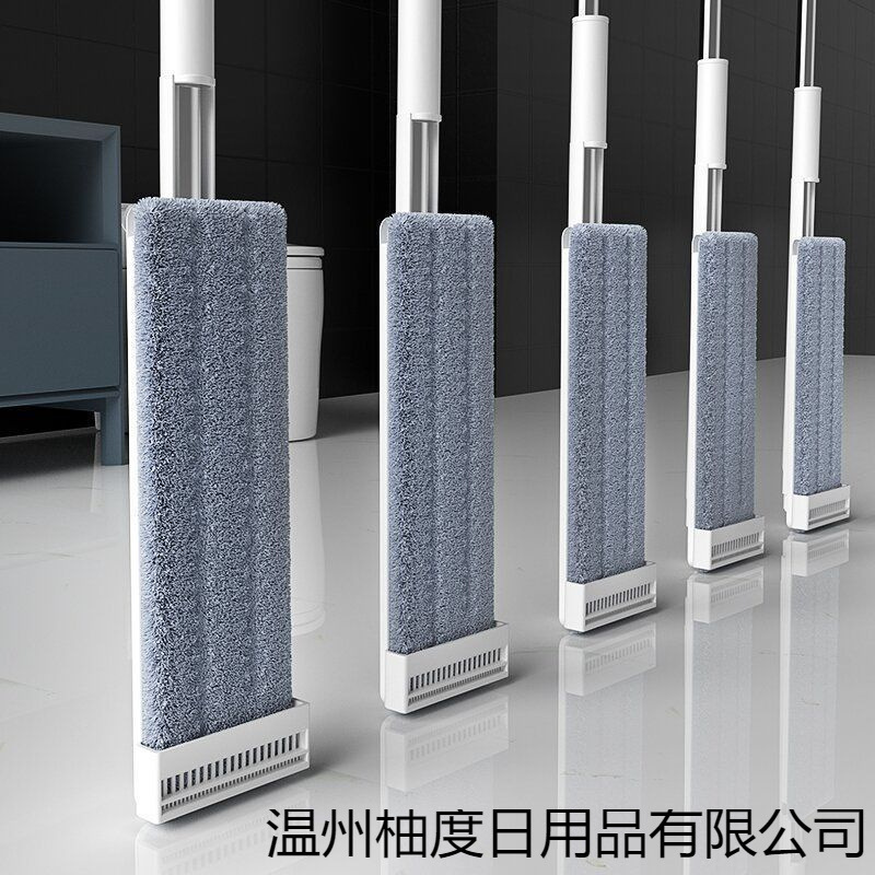 【Extra Thick and Large】Hands-Free Flat Mop for Home Use, Rotating Lazy Mop for Floor Cleaning