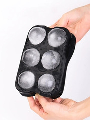 跨境冰格威士忌冰塊創意方形製冰盒圓形冰球模具帶蓋硅膠冰格