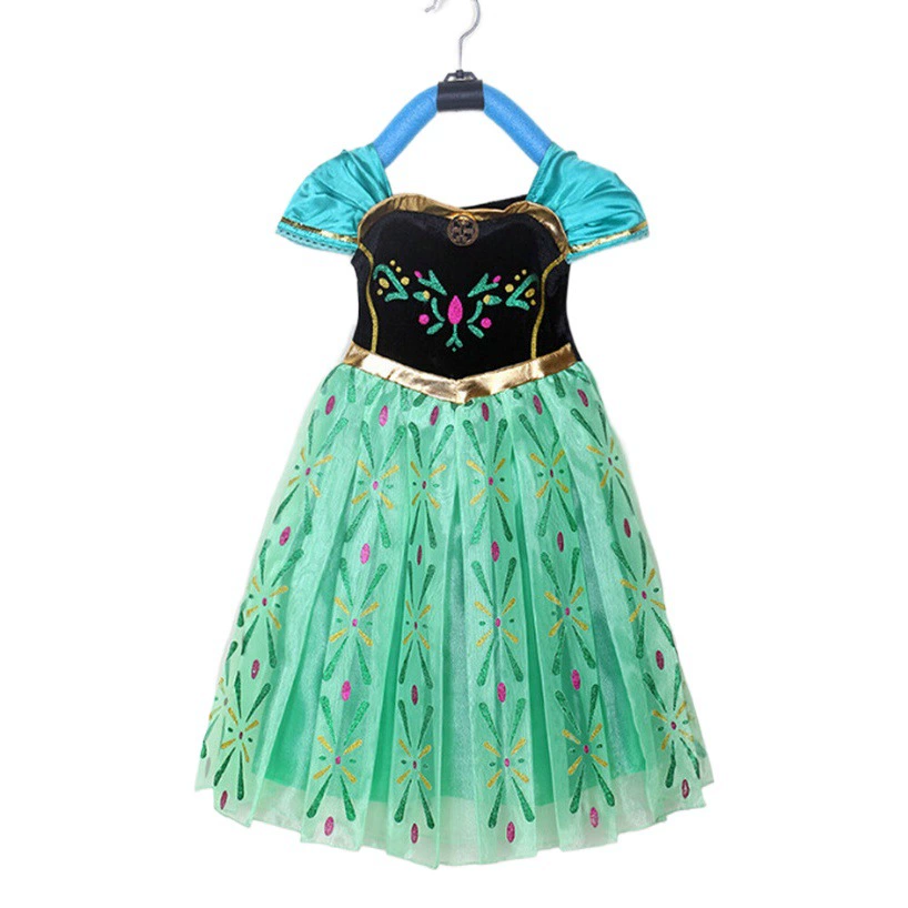 Детская плиссированная юбка из шелка Frozen Girls Explosion Gold, платье принцессы, юбка в наличии, детская одежда для внешней торговли, Прямая поставка с фабрики
