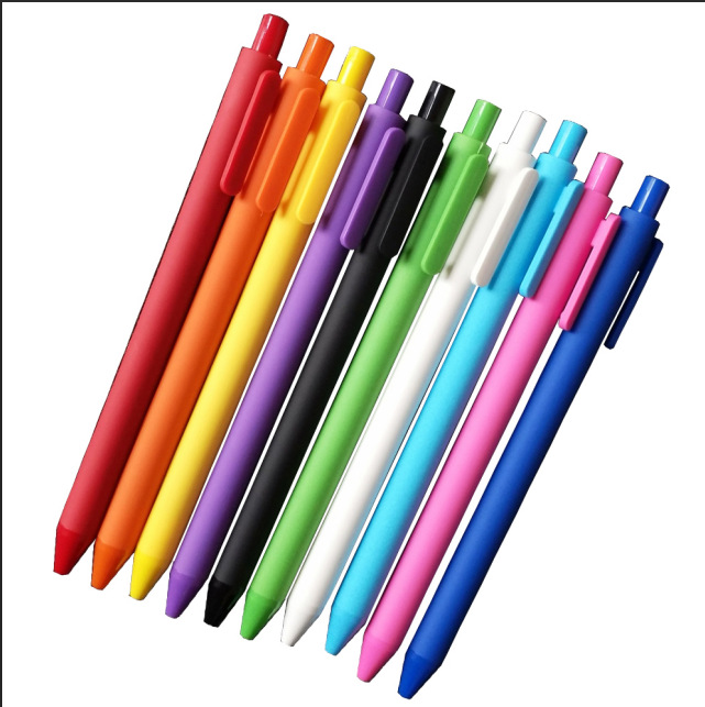 LOGO厂家低价促销彩色按动塑料笔广告圆珠笔创意多色批发现货学生