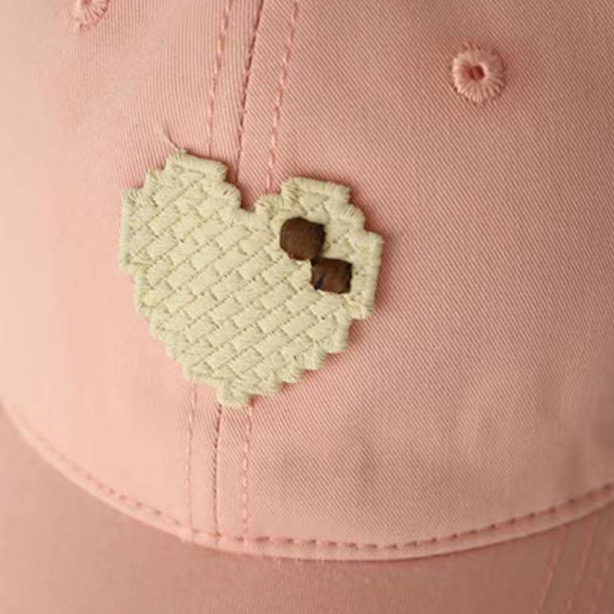 야구 모자 어린이 2024 봄과 가을 새로운 패션 자수 큰 처마 얼굴 작은 차양 태양 보호 사랑 모자