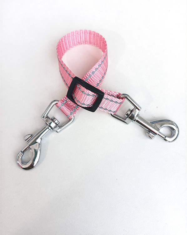 En stock suministro de cuerda alargada para mascotas cuerda de extensión reflectante doble gancho con paquete de cuerda luminosa cuerda para mascotas resalte cinturón reflectante