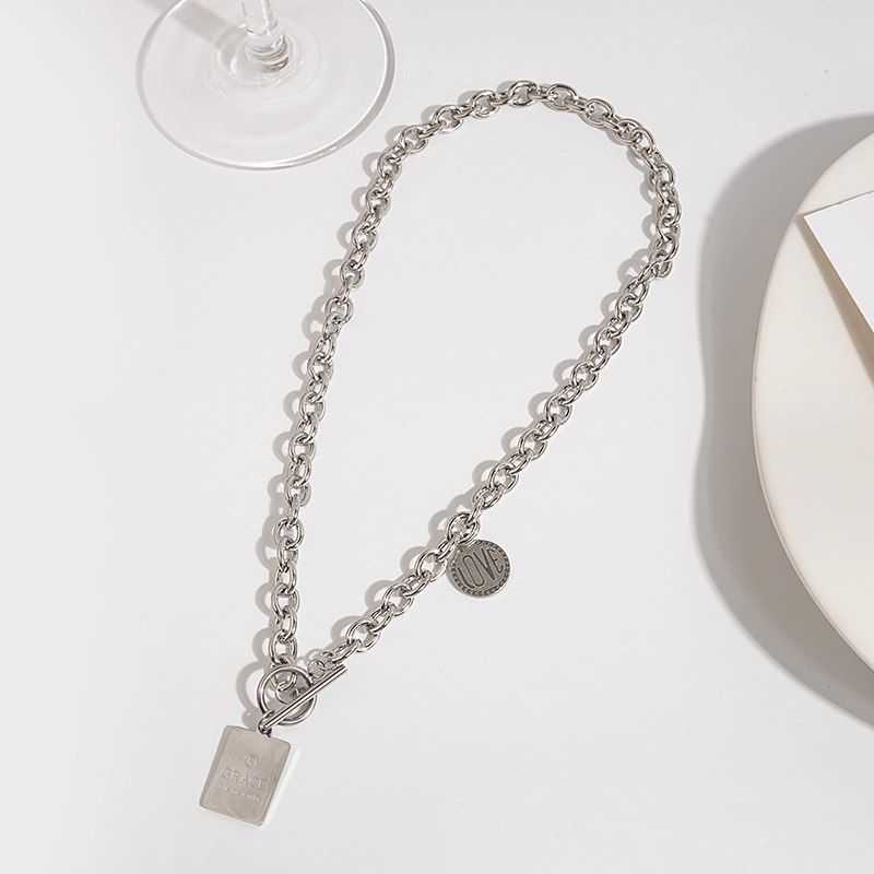 Frau Mode Geometrisch Legierung Halskette Überzug Halsketten display picture 5
