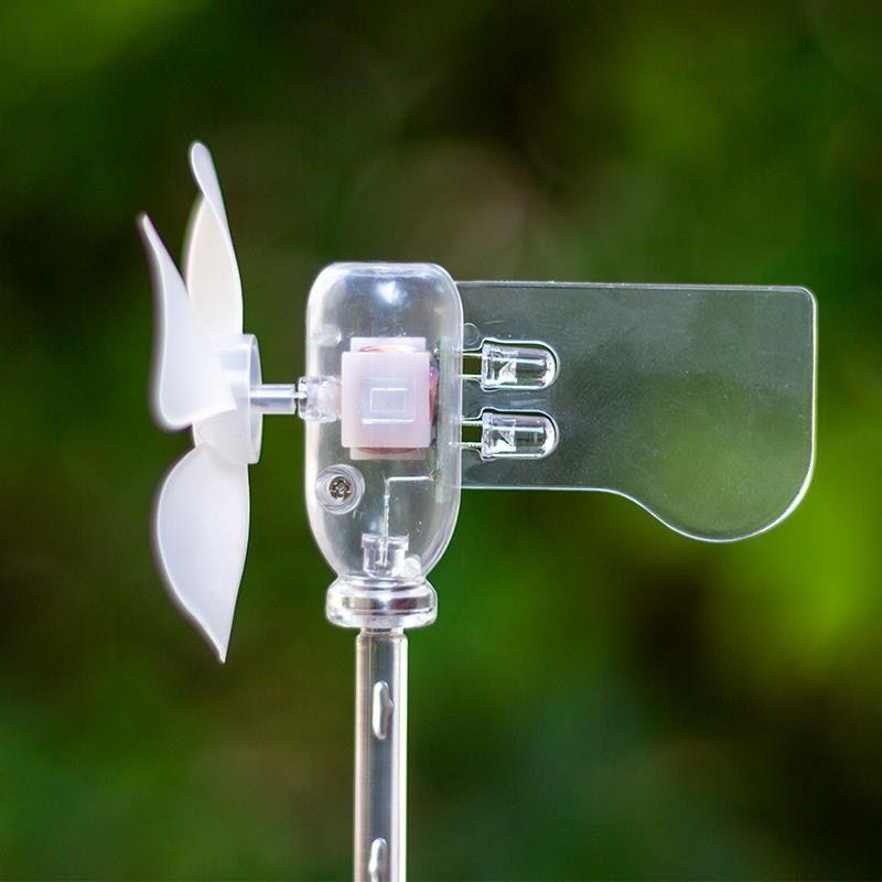 Motorcycle electric car decoration light small windmill wind power generation light LED wind power warning light accessories