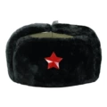 Green Cloth 160g Black Velvet Red Five-Pointed Star Badge