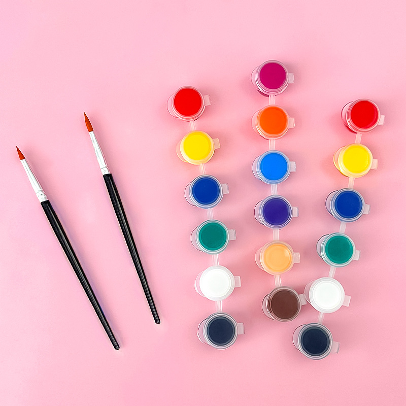 6-color acrylic paint DIY student art painting pigment graffiti fan colorful drawing plaster body paint sticks