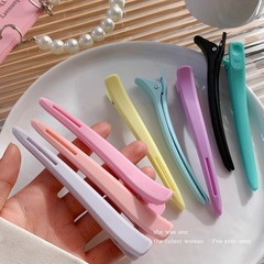 カラー無痕ヘアクリップ女性八字前髪クリップins風洗顔化粧カモ口クリップ側髪カモアクセサリー