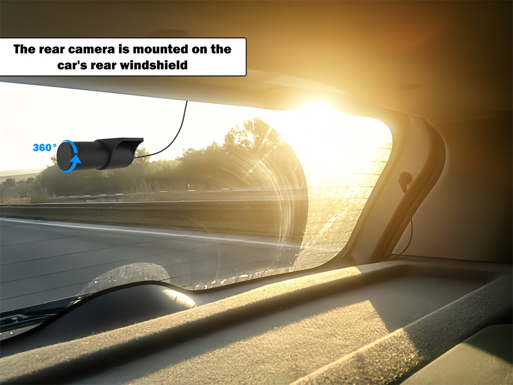 Cross-Border 4K Driving Recorder Front and Rear Dual Camera Wifi Ultra-High Definition Night Vision 24H Parking Monitoring Gps Reversing Image