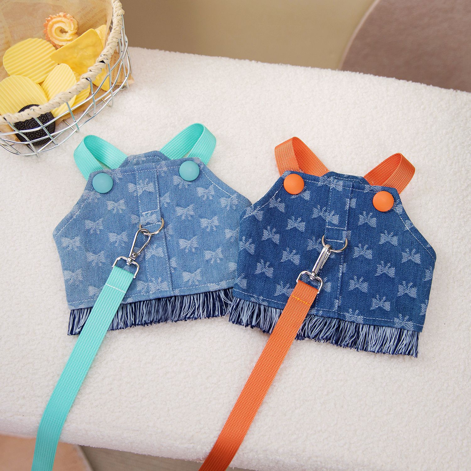 Pet dog harness pet dog vest clothes pet harness spring and summer…