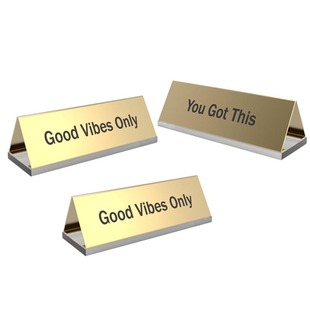 Acrylic Double-Sided Name Tag Office Conference Room Desktop Position Title Identity Tag