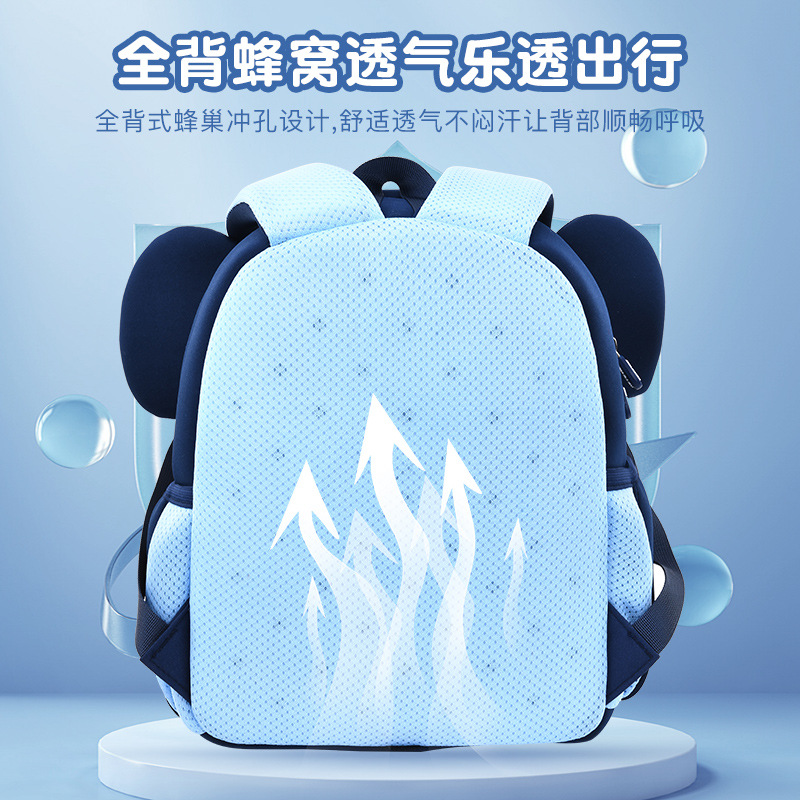 Bolsas transfronterizas para niños nuevo estilo de dibujos animados pequeño elefante mini mochila para niños ligera y anti-pérdida linda mochila de jardín de infantes